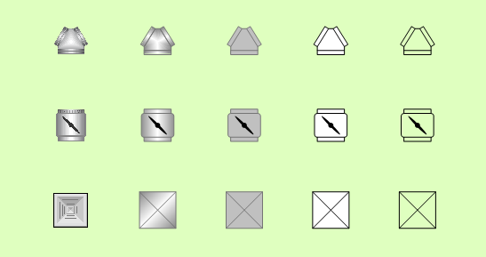 Example rigid part draw styles